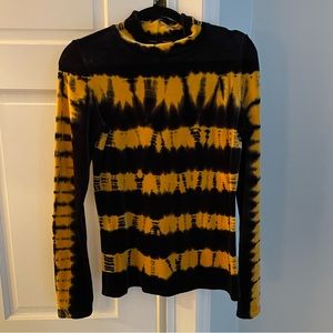 Proenza Schouler Tie-Dyed Velvet Turtleneck Sweater